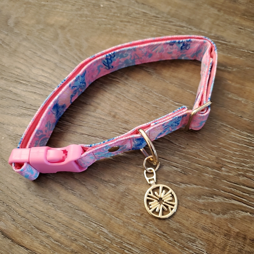 Lilly Pulitzer Dog Collar - Splendor In The Sand - Size M/L